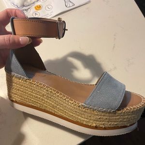 See by Chloe Espadrille Platform Sandal (Size: 36)